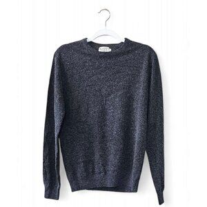 Blarney woollen men's gray pure new wool tight knit crew neck sweater size M